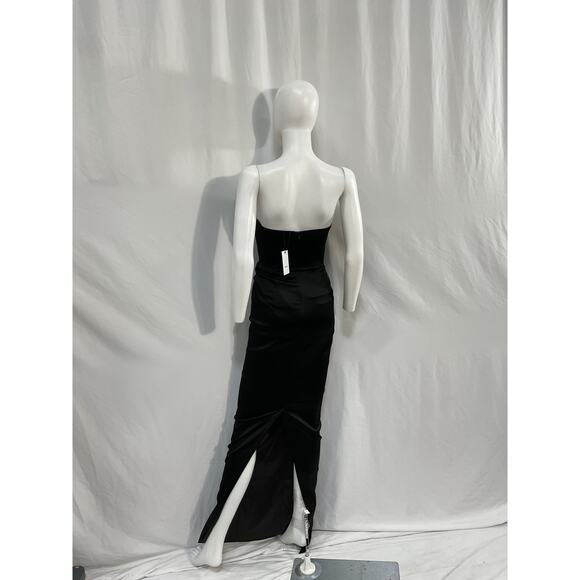 Sau Lee 'Esther' Black Acetate Gown Size 2 - NWT - Picture 3 of 5
